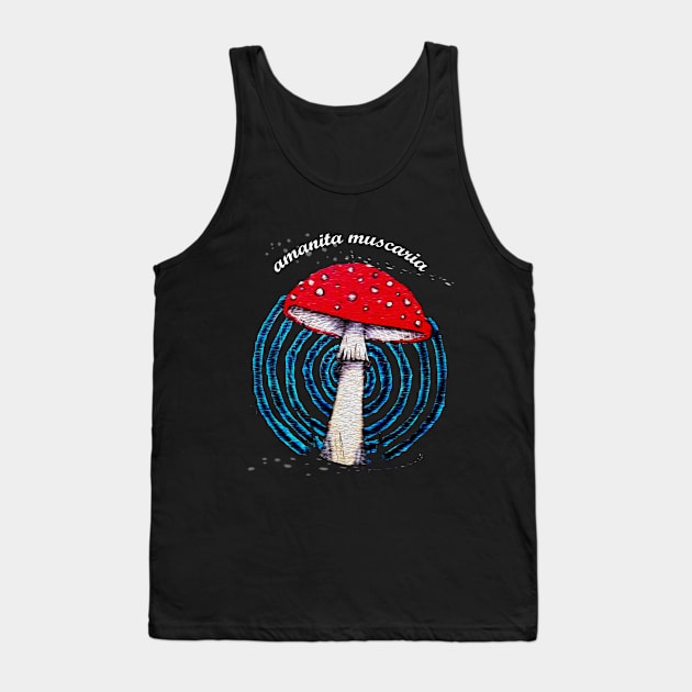 Amanita Muscaria Mushroom Tank Top by Forest Kingdom